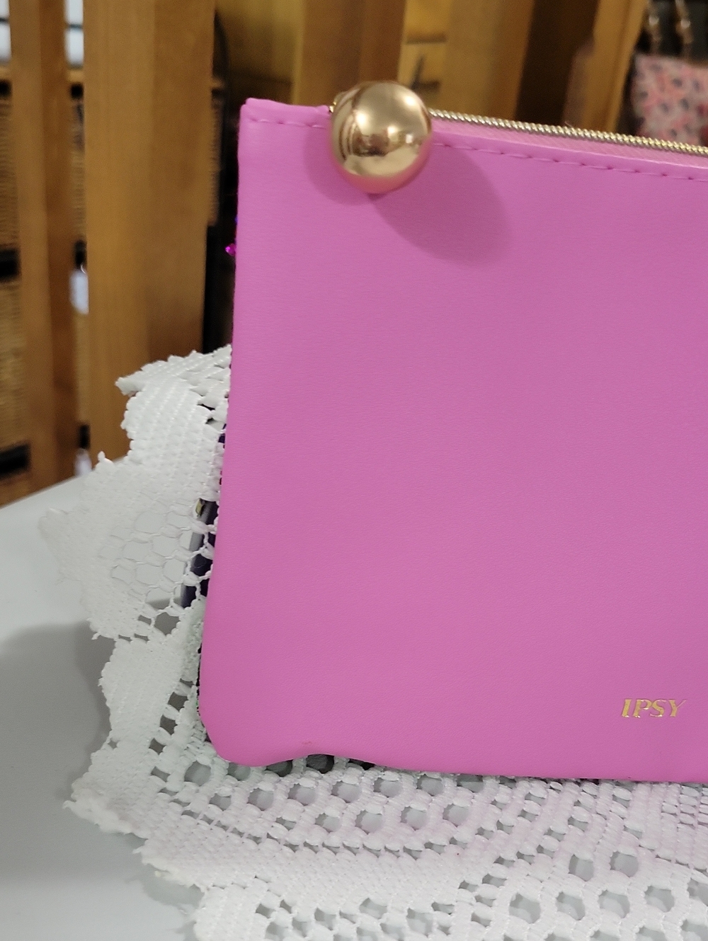 ipsy glitter cosmetic bag - Picture 3 of 4
